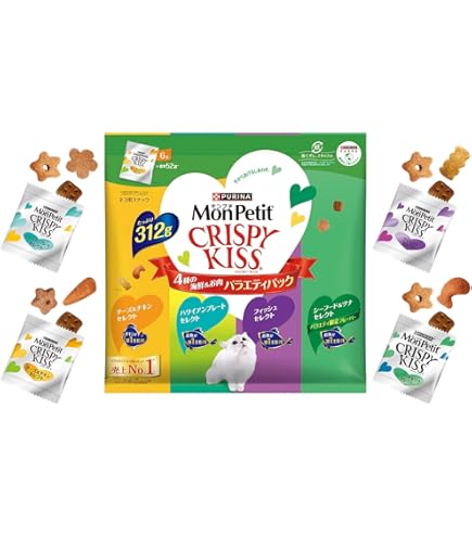 Amazon | モンプチ クリスピーキッス おやつ バラエティパック